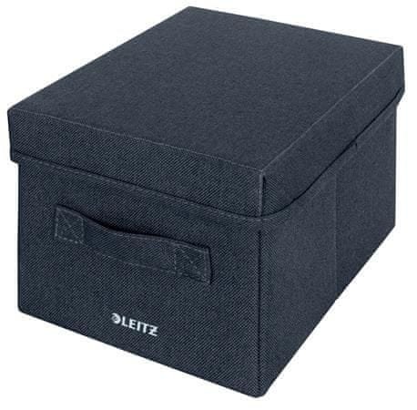 LEITZ Škatuľa "Fabric", tmavo šedá, veľkosť S, 61460089